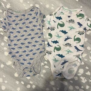 Cloud island Dino onesies bundle  12 months